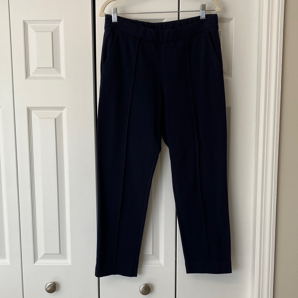 J. Crew Factory Women’s Navy Blue Pintuck Sweatpants